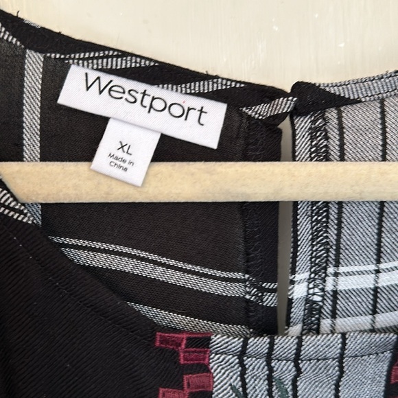 Westport Plaid Pullover Blouse Size XL NWOT - Picture 4 of 9